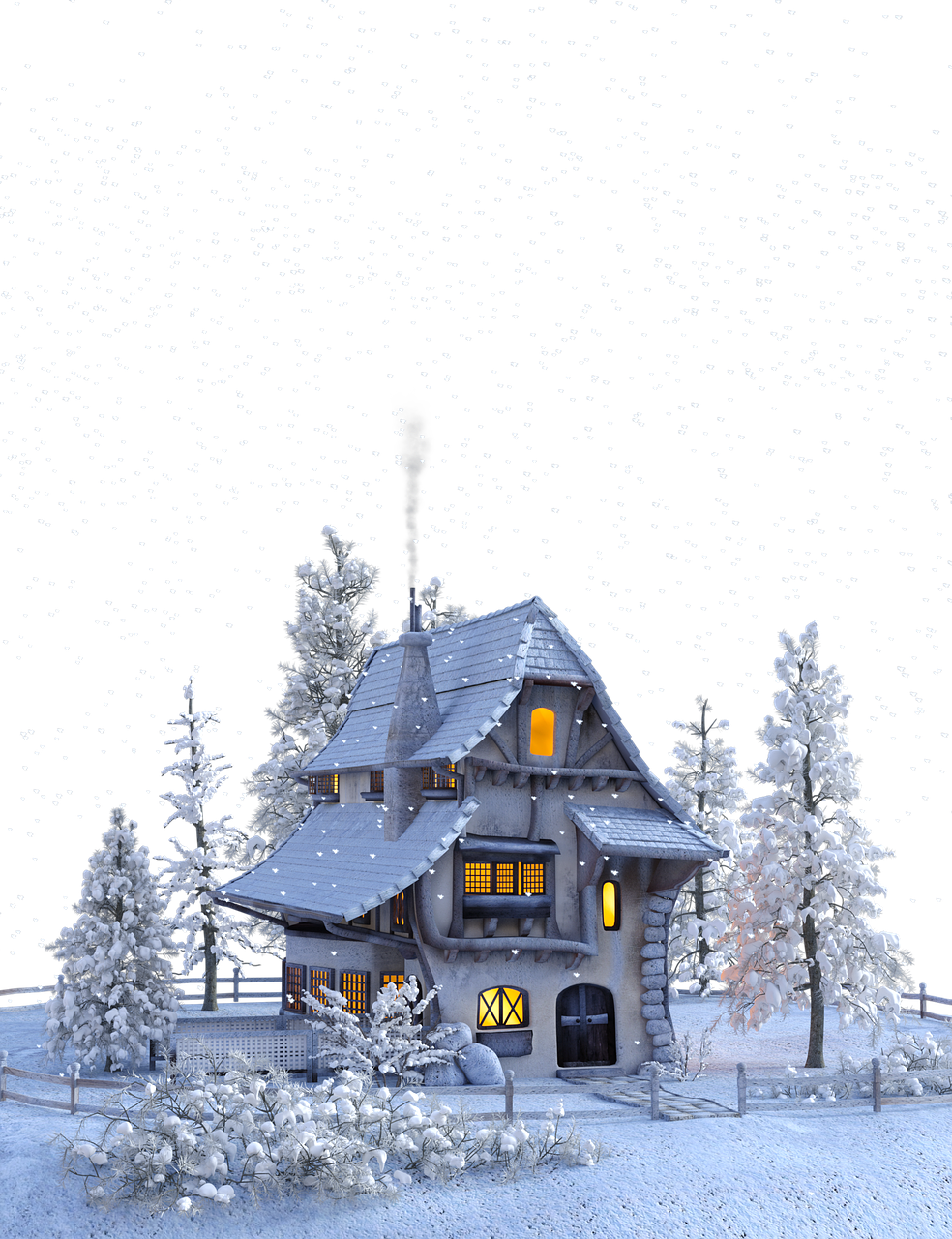 Maison en hiver